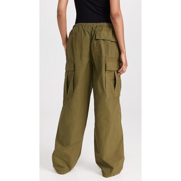 Nili Lotan Lison Cargo Pants Oversized Straight Leg Relaxed Fit Green Size Small - Picture 3 of 13